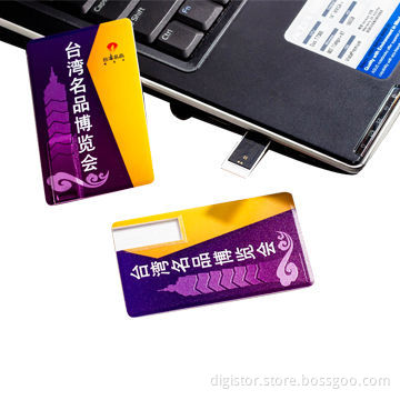 Eco Card USB Flash Drive, Eco/Green Material, 1-16GB, Relief Card USB